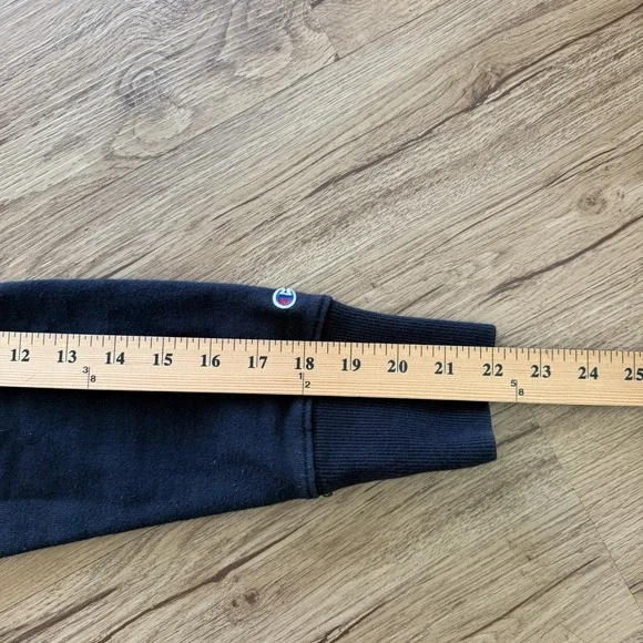 Vanderbilt Champion Hoodie Black Embroidered Sweatshirt Sz Large Drawstring - Picture 7 of 7